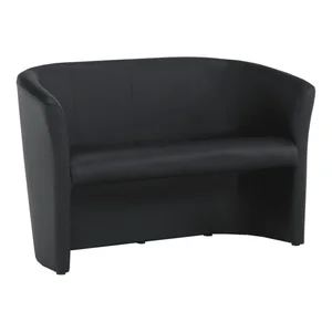 Dvojkřeslo Cuba - černá ekokůže