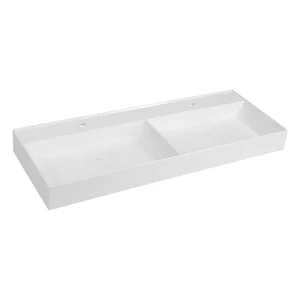 Dvojumyvadlo z litého mramoru Godiva 119x44 cm
