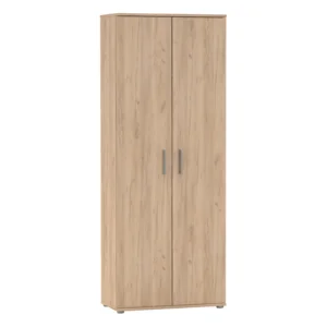 Dvoudveřová skříň s výsuvným věšákem, dub artisan