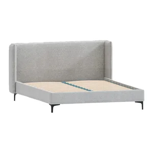 Dvoulůžková postel Basti 200x200 cm s čalouněným povrchem