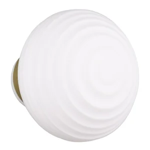 Earl – Bílé LED nástěnné svítidlo, USB, Ø 15,5 cm