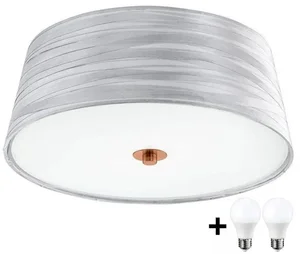 Eglo FONSEA LED stropní svítidlo 2xE27, stříbrná/měděná