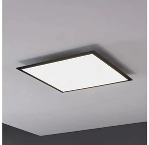 Eglo SALOBRENA LED – Moderní černé stropní svítidlo 60x60 cm