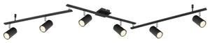 Elegantní černé bodové svítidlo Globo ROBBY 6xGU10/35W/230V