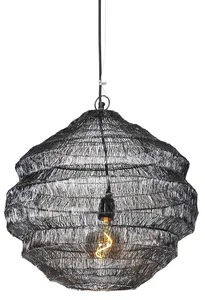 Elegantní černé orientální svítidlo - Vadi 45 cm x 40 cm