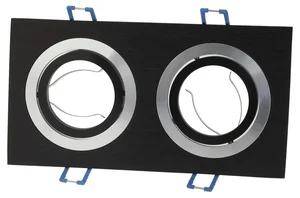 Elegantní černý podhledový rámeček T-LED D10-2B pro MR16 a GU10 žárovky