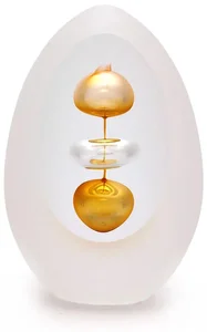 Elegantní české skleněné těžítko - Zlatý topaz, 7 cm | Artcristal Bohemia