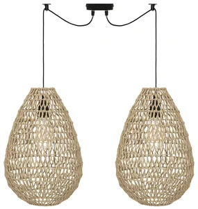 Elegantní Dvojice Závěsných Papírových Lamp