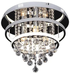 Elegantní křišťálový stropní lustr Rabalux PALLAS s LED/32W a 3xE14/40W, 2237