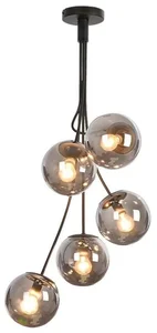 Elegantní Lustr na Tyči GLORY s 5 Žárovkami 5xE14/40W/230V
