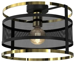 Elegantní lustr RIM Luminex černý/zlatý 1xE27/60W