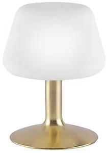 Elegantní mosazná stolní lampa s 3-úrovňovým dotykovým stmívačem a integrovanou LED - Tilly