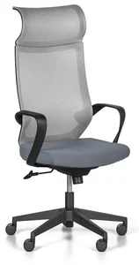 Elegantní šedá kancelářská židle CLETUS