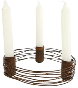 Elegantní svícen MIRELLA v měděných tónech - různé velikosti