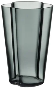 Elegantní váza Alvar Aalto - 22 cm, antracitově šedá