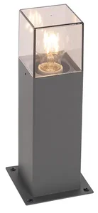 Elegantní venkovní stojací lampa 30 cm, tmavě šedá IP44 - Dánsko