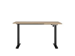 Elektrický rohový stůl BELLARMINO 140×90 cm – pravý, dub artisan