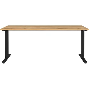 Elektricky výškově nastavitelný pracovní stůl 80×180 cm, dubový dekor – Lissabon, Germania