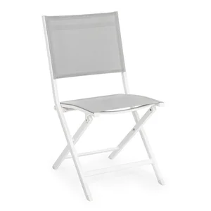 Elin – bílá kovová skládací zahradní židle, Bizzotto