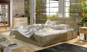 ELTAP Belluno Černá postel 160x200 s úložným prostorem