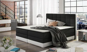 ELTAP Boxspringová postel s úložným prostorem 160x200 cm Černá
