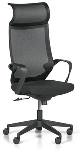 Ergonomická černá kancelářská židle CLETUS