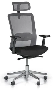 Ergonomická kancelářská židle BACK v šedé a černé