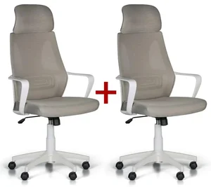Ergonomická kancelářská židle FRESH, béžový design + Akce 1+1 zdarma