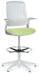Ergonomická kancelářská židle GREG v zeleném provedení s kluzáky