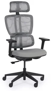 Ergonomická kancelářská židle KELLY, stylová šedá
