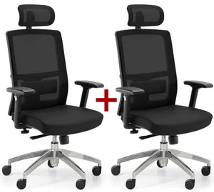 Ergonomická kancelářská židle NED MF – Černá s výhodným dárkem