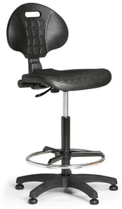 Ergonomická kancelářská židle s kluzáky a nastavitelnou výškou