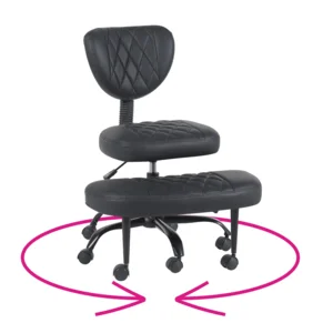 Ergonomická klekačka SAMER, černá ekokůže