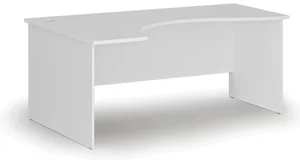 Ergonomický kancelářský stůl PRIMO WHITE 180x120 cm, levý