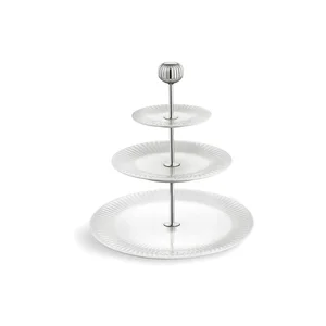 Etažér Kähler Design Hammershoi, bílý porcelán ⌀ 28 cm