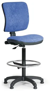Euroseat Milano II – zvýšená kancelářská židle bez područek, modrá