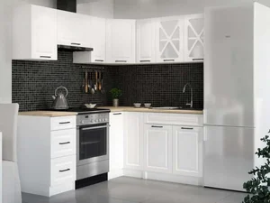 Falco Astra rohová kuchyňská linka – bílá MAT