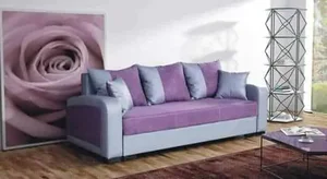 Falco Pohovka Zara – fialová a EKO šedá