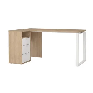 Falco rohový psací stůl Sigal 600/03 – Jackson Hickory / Bílá
