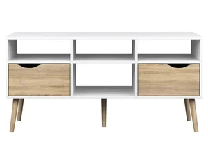 Falco TV stolek Retro 391 bílá/dub
