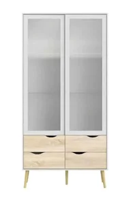 Falco Vitrína Retro 462 bílá/dub