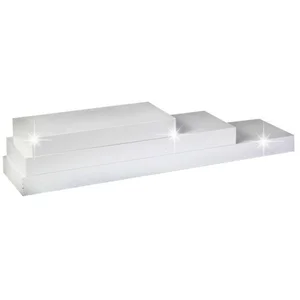 FARA police 120×25 cm, bílý lesk