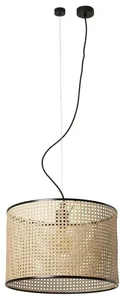 FARO MAMBO Ratanový lustr 45 cm černý