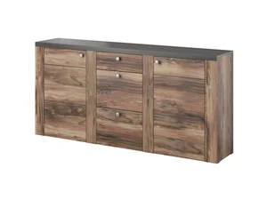 FEDRA Komoda 2D3S ořech satin/touchwood
