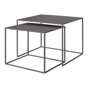 Fera – sada 2 kovových konferenčních stolků 50×60 cm, Blomus