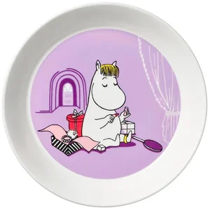 Fialový porcelánový talíř Snorkmaiden 19 cm