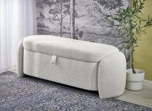 FICARIA čalouněná lavice – krémová