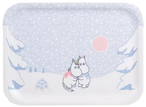 Finský podnos Moomin Let It Snow 27x20cm