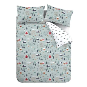 Flanelové povlečení 200×200 cm Winter Scene Bianca