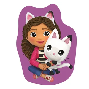 Fleecový polštářek Pandy 35×35 cm – Gabby´s Dollhouse, Jerry Fabrics